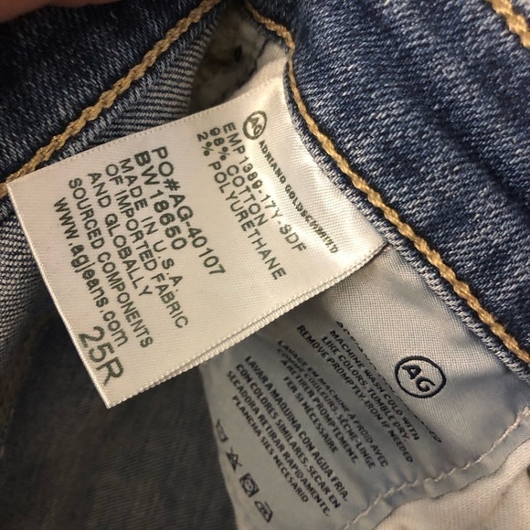 AG-ED Denim light blue skinny ankle denim jeans size 25 - Picture 3 of 9